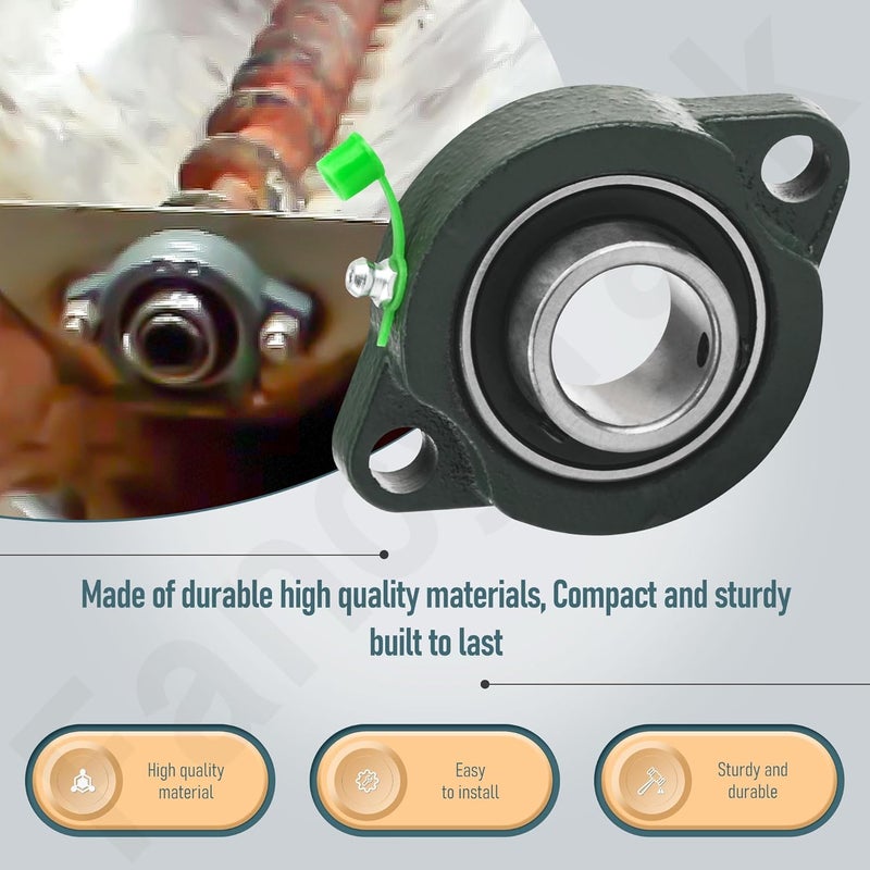 FancyTark 1411000-1in Cast Flange Bearing 2-Holed Compatible with Sal-tDogg, SH-PE and TG-S 1400050, 1400050SS, 1400100, 1400100SS, 1400200SS, 1400250SS, 1400300SS,1400400, 1400450, TGS07, LF205 Series - Image 4